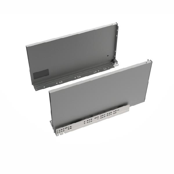 Slim T-box 4D комплект ящика 550мм, темно-серый, боковины h244мм, направляющие плавного закрывания, для ДСП 16мм