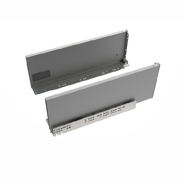 Slim T-box 4D комплект ящика 450мм, темно-серый, боковины h180мм, откр. от нажатия, для ДСП 16мм
