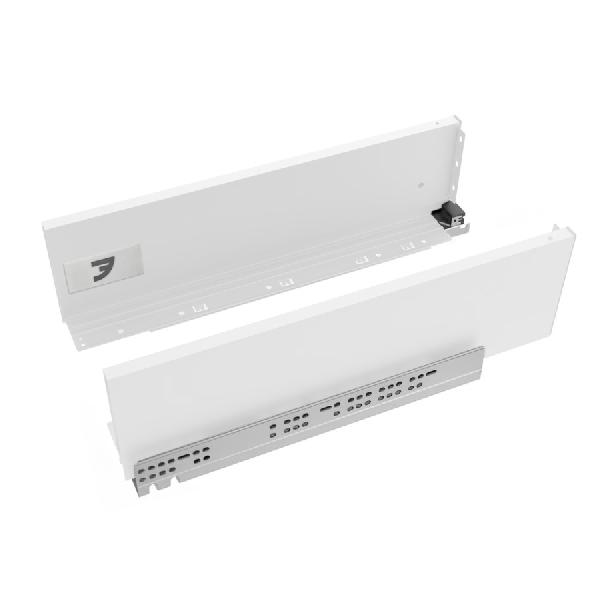 Slim T-box 4D комплект ящика 400мм, белый, боковины h132мм, направляющие плавного закрывания, для ДСП 16мм