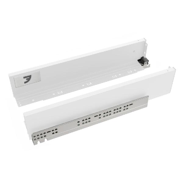 Slim T-box 4D комплект ящика 450мм, белый, h94мм, откр. от нажатия, для ДСП 16мм
