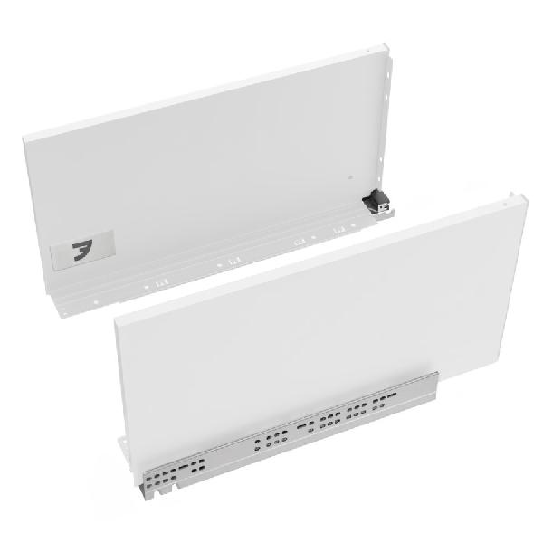 Slim T-box 4D комплект ящика 550мм, белый, боковины h244мм, направляющие плавного закрывания, для ДСП 16мм